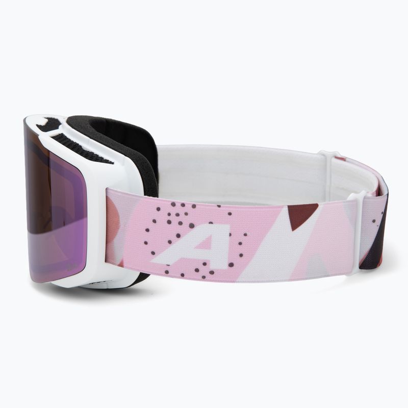 Ochelari de schi Alpina Taos Q-Lite white/rose matt/rose 4