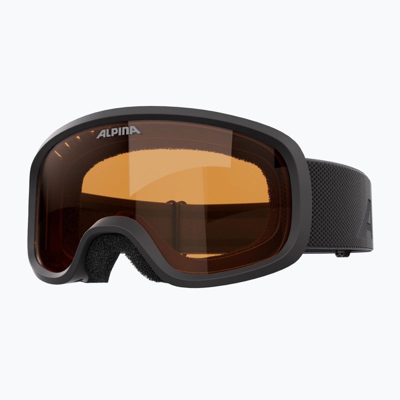 Ochelari de schi pentru copii Alpina Piney 2.0 black matte/orange 2