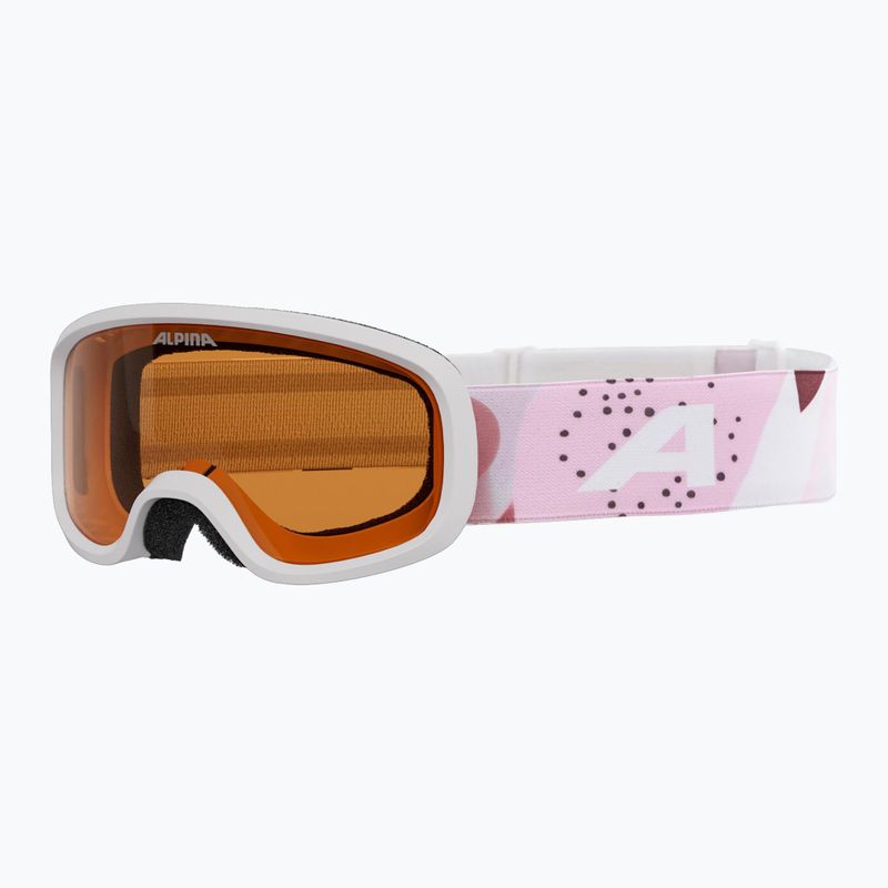 Ochelari de schi pentru copii Alpina Piney 2.0 white/rose matt/orange