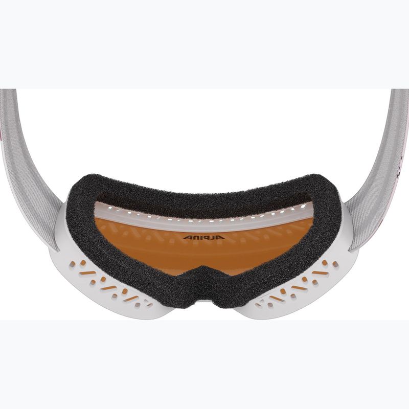 Ochelari de schi pentru copii Alpina Piney 2.0 white/rose matt/orange 6