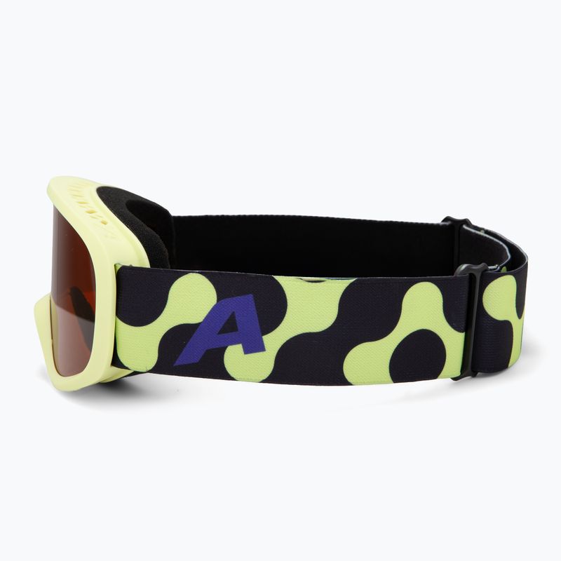 Ochelari de schi pentru copii Alpina Piney 2.0 sunny/lime matt/orange 4
