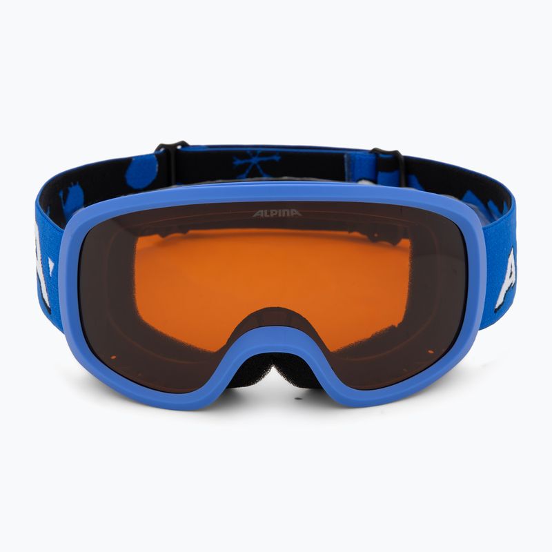 Ochelari de schi pentru copii Alpina Piney 2.0 blue matt/orange 2