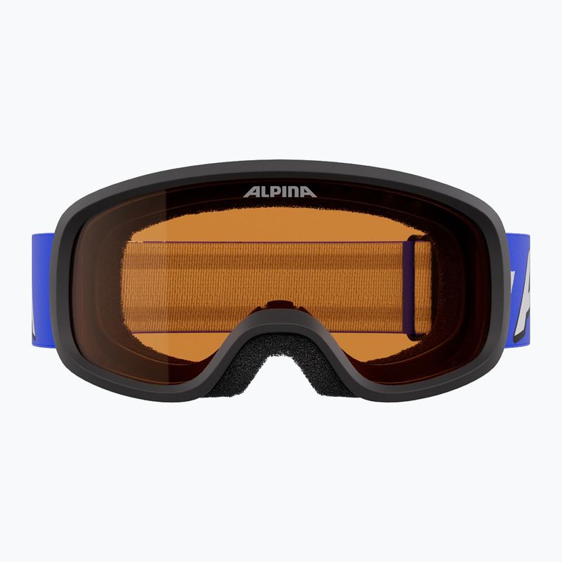 Ochelari de schi pentru copii Alpina Piney 2.0 blue matt/orange 2