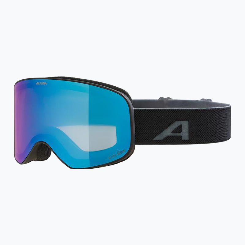 Ochelari de schi Alpina Slope Q-Lite black/black matt/blue
