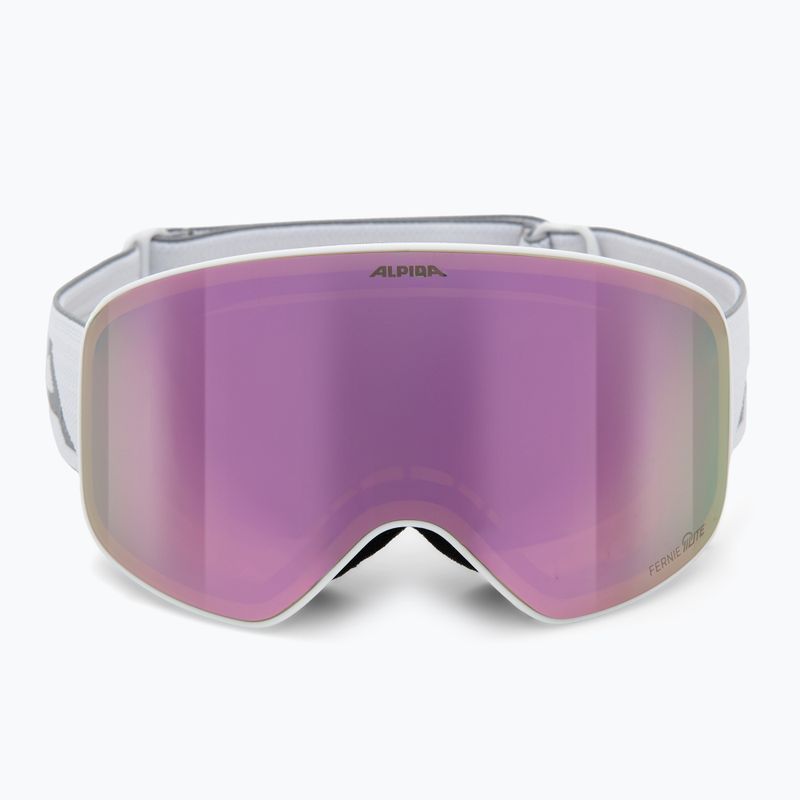 Ochelari de schi pentru copii Alpina Fernie Q-Lite white matt/rose 2