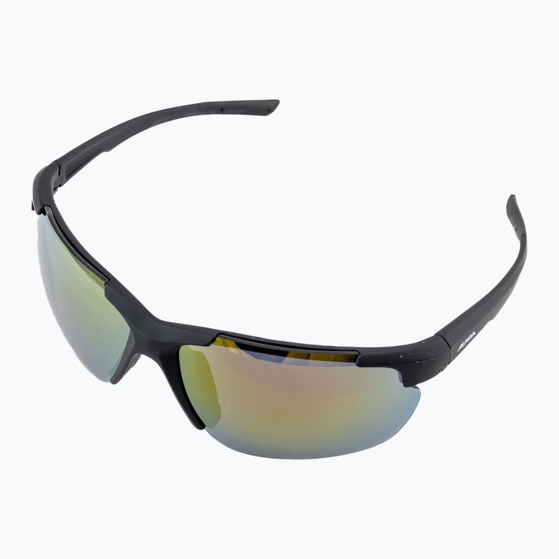 Ochelari de soare Alpina Defey HR black matte/red mirror