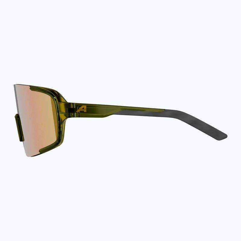 Ochelari de soare Alpina Lumin green transparent gloss/gold mirror 5