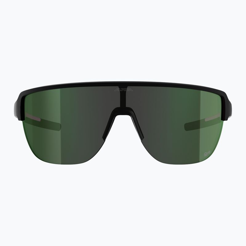Ochelari de soare Alpina Frame 2.0 Q-Lite black/white matte/green mirror 2