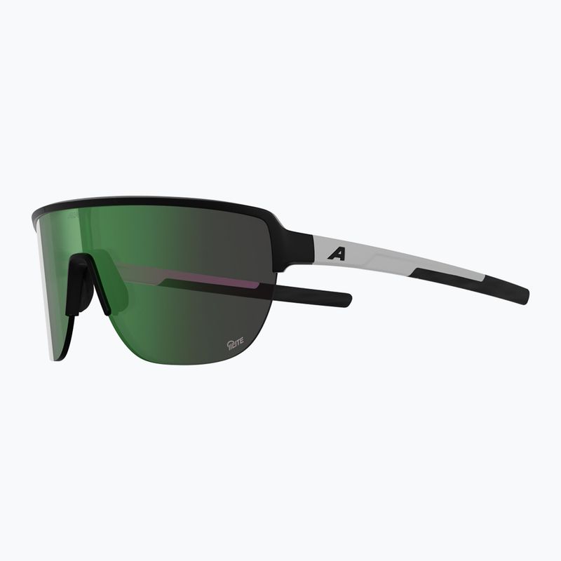 Ochelari de soare Alpina Frame 2.0 Q-Lite black/white matte/green mirror 4