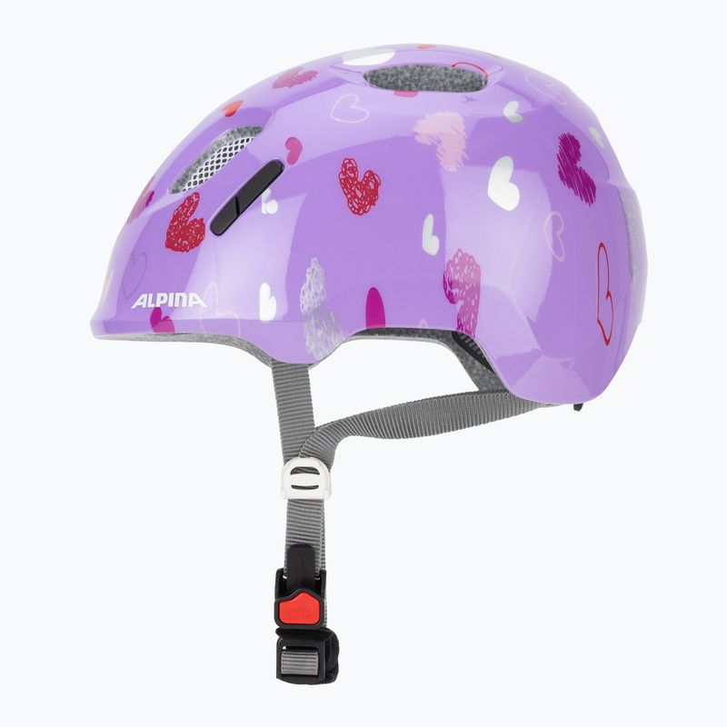 Cască de ciclism pentru copii Alpina Ximo 2 Jr purple hearts gloss 3