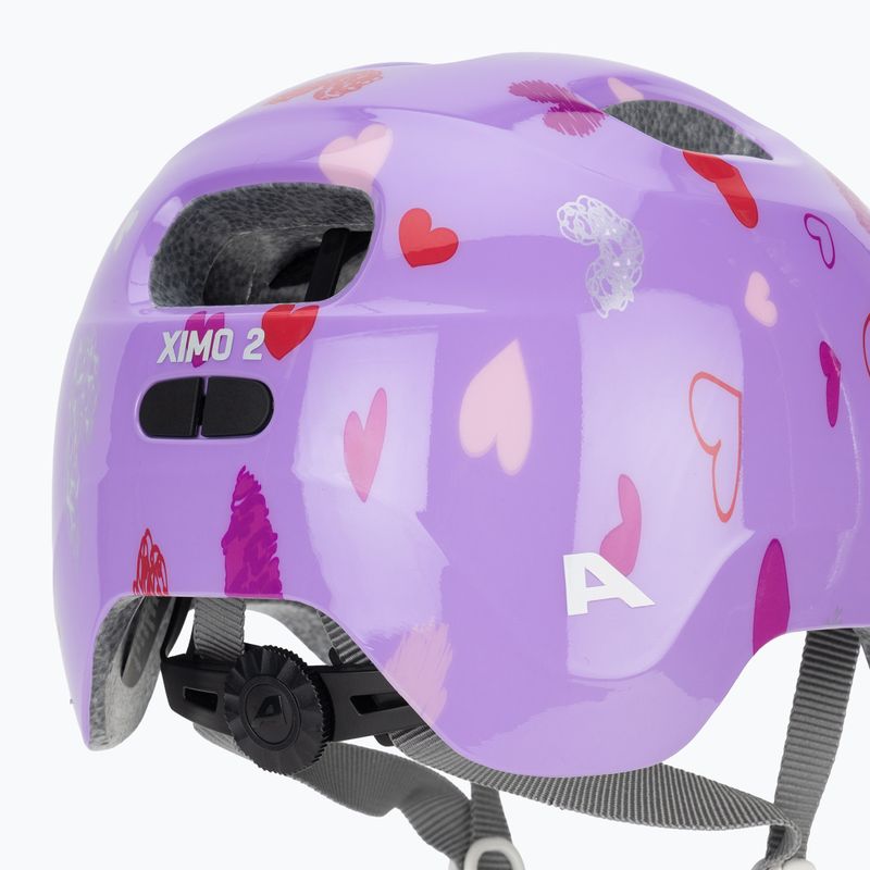 Cască de ciclism pentru copii Alpina Ximo 2 Jr purple hearts gloss 8