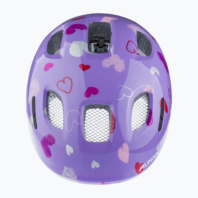 Cască de ciclism pentru copii Alpina Ximo 2 Jr purple hearts gloss 12