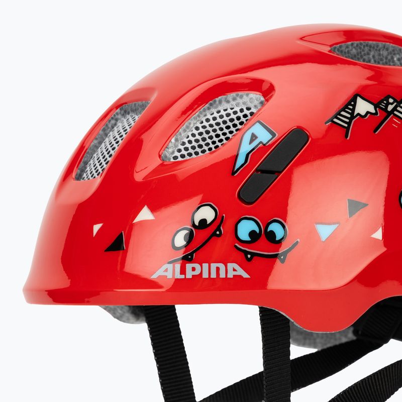 Cască de ciclism pentru copii Alpina Ximo 2 Jr red smile gloss 8