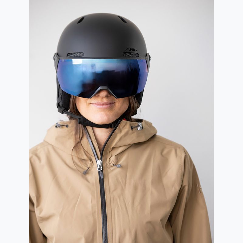Cască de schi Alpina Arber 2 Visor Q-Lite black matte 7