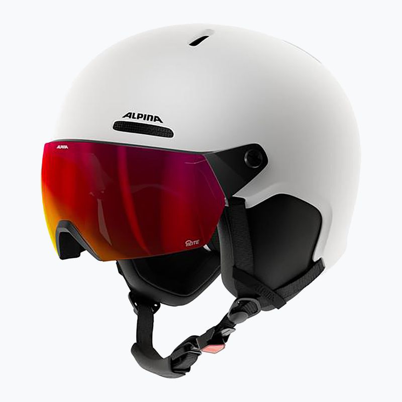 Cască de schi Alpina Arber 2 Visor Q-Lite white matt