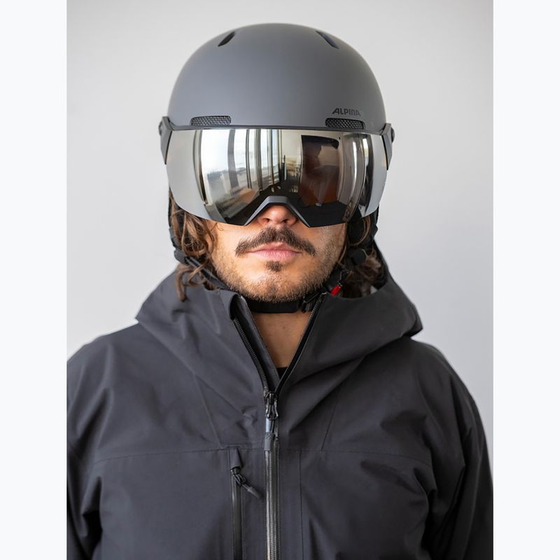 Cască de schi Alpina Arber 2 Visor Q-Lite midnight grey 5