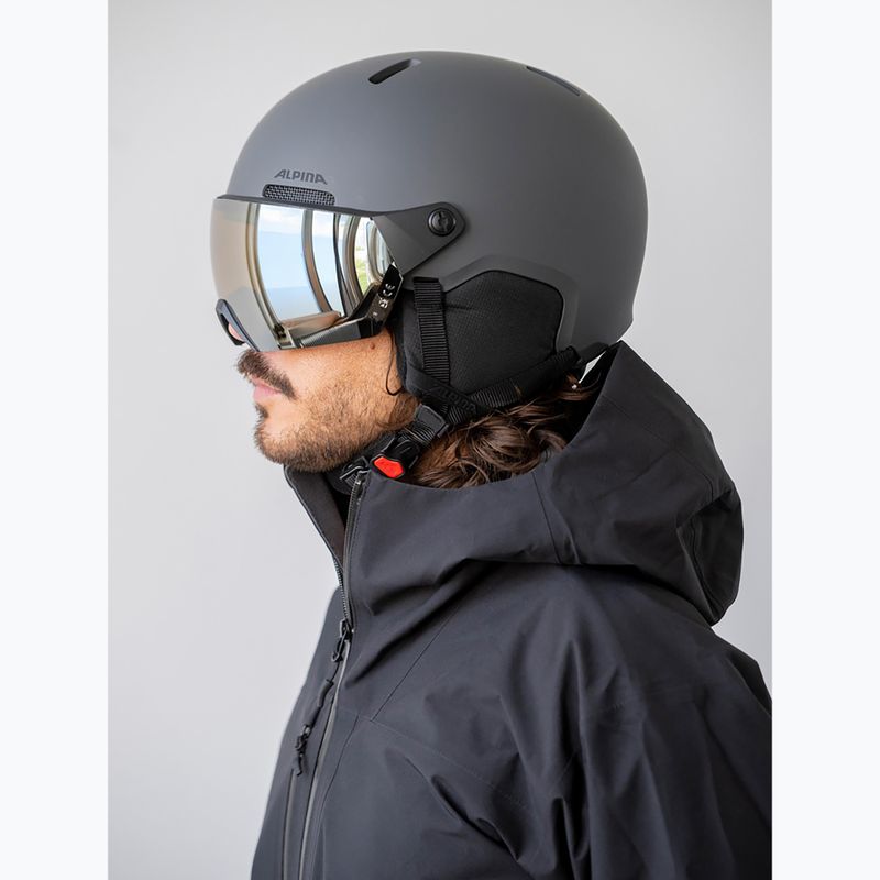 Cască de schi Alpina Arber 2 Visor Q-Lite midnight grey 6
