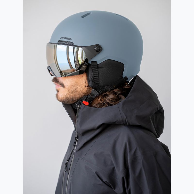 Cască de schi Alpina Arber 2 Visor Q-Lite ice blue matt 4