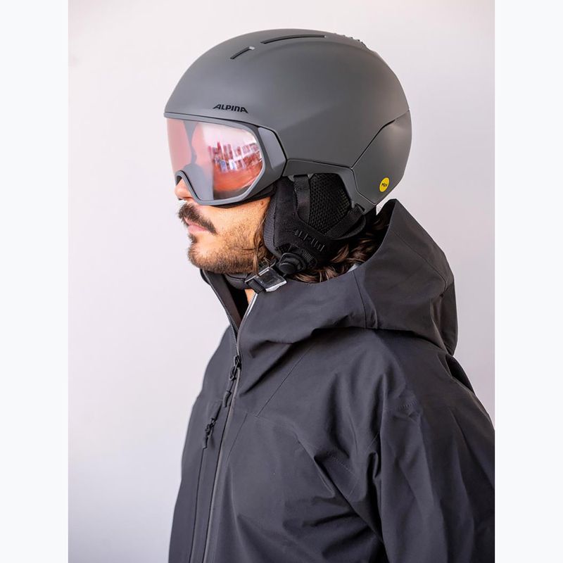 Cască de schi Alpina Vizzard QV MIPS midnight grey matt 6