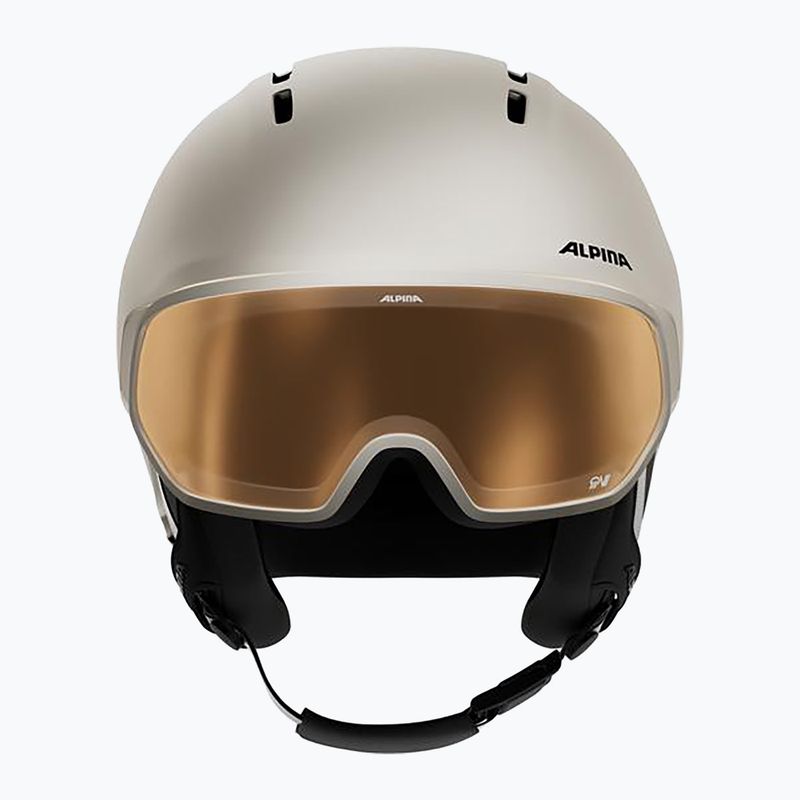 Cască de schi Alpina Vizzard QV MIPS sand matt 3