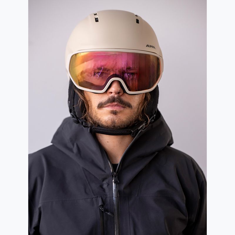 Cască de schi Alpina Vizzard QV MIPS sand matt 5