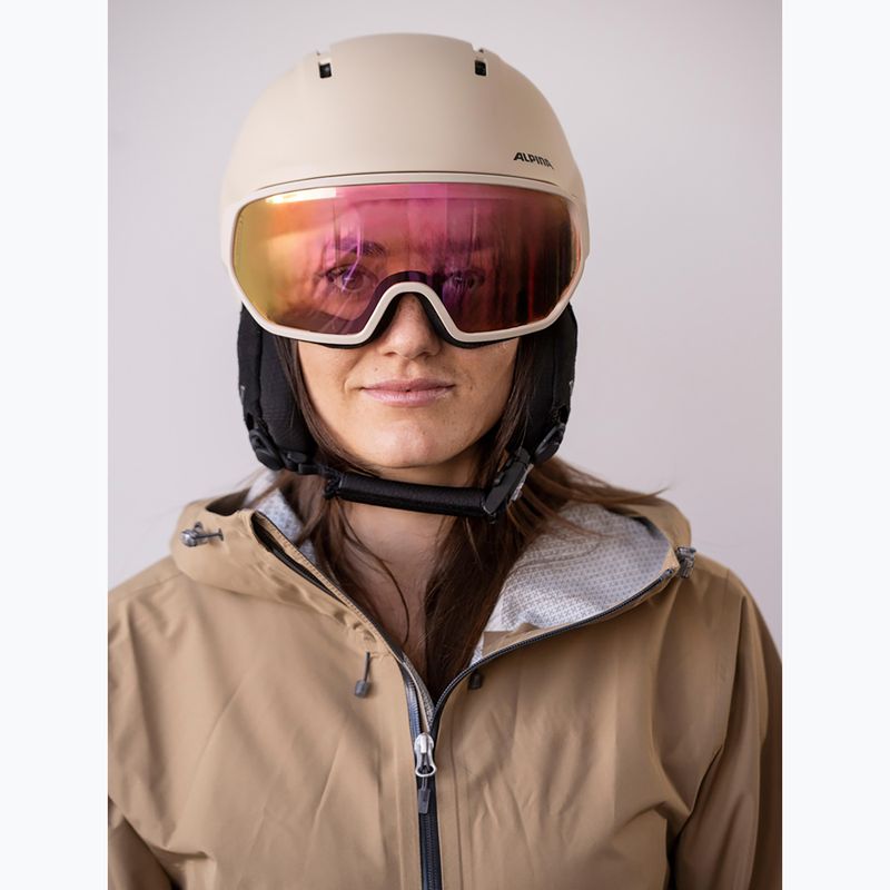 Cască de schi Alpina Vizzard QV MIPS sand matt 7