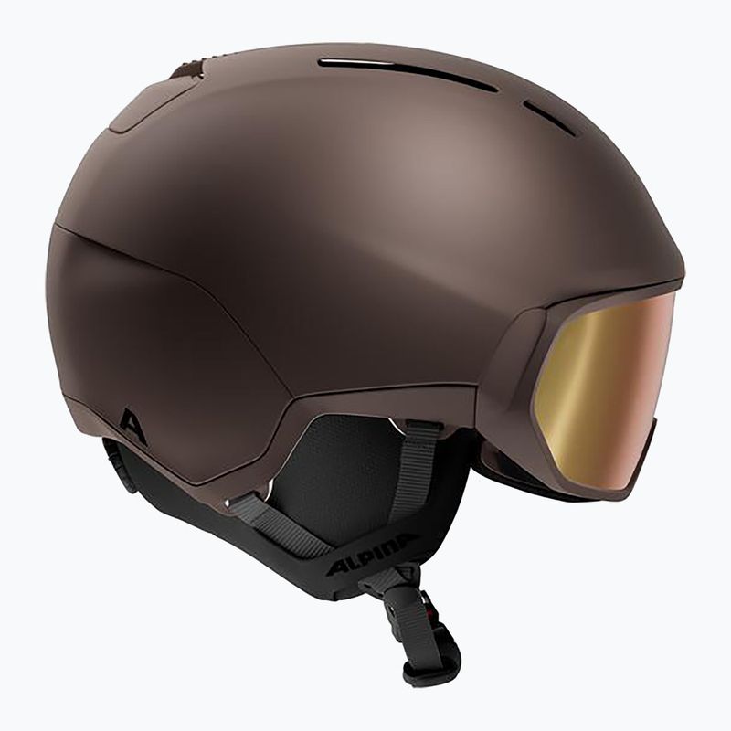Cască de schi Alpina Vizzard Q-Lite ox brown att 2