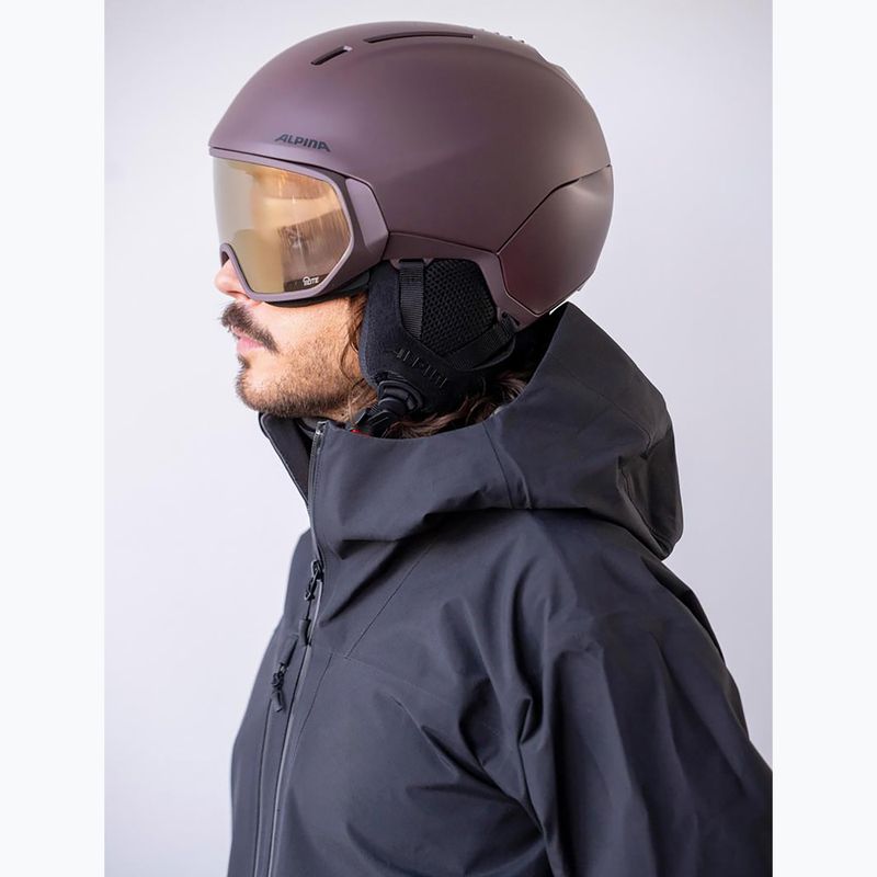 Cască de schi Alpina Vizzard Q-Lite ox brown att 6