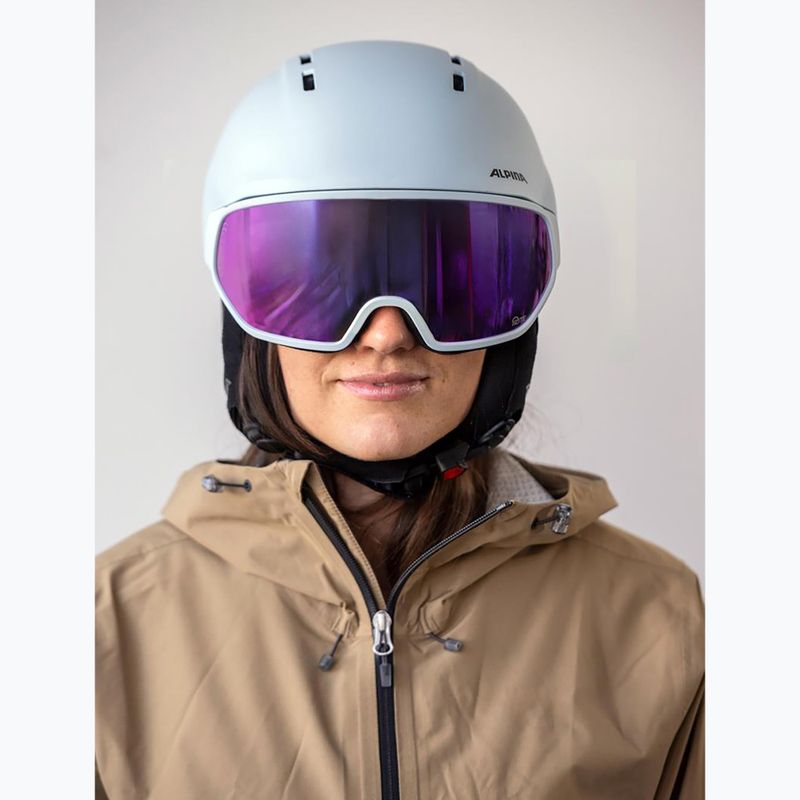Cască de schi Alpina Vizzard Q-Lite ice blue matt 7