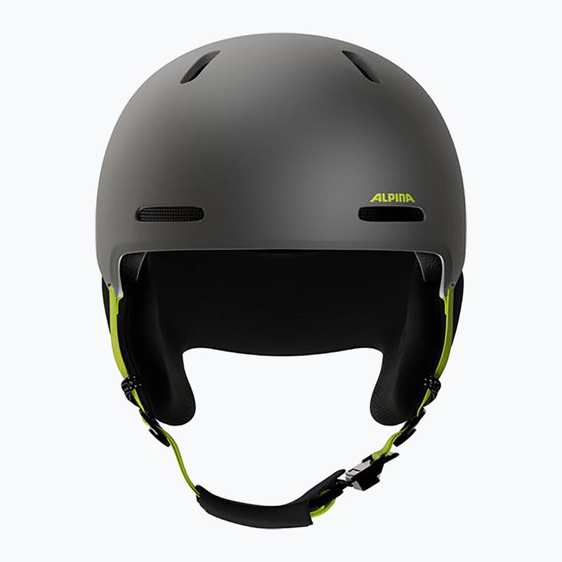 Cască de schi pentru copii Alpina Zupo 2 charcoal neon matt 3