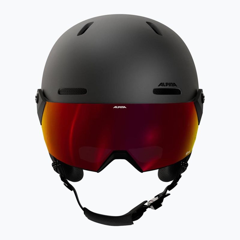 Cască de schi pentru copii Alpina Zupo 2 Visor Q-Lite black matte 3