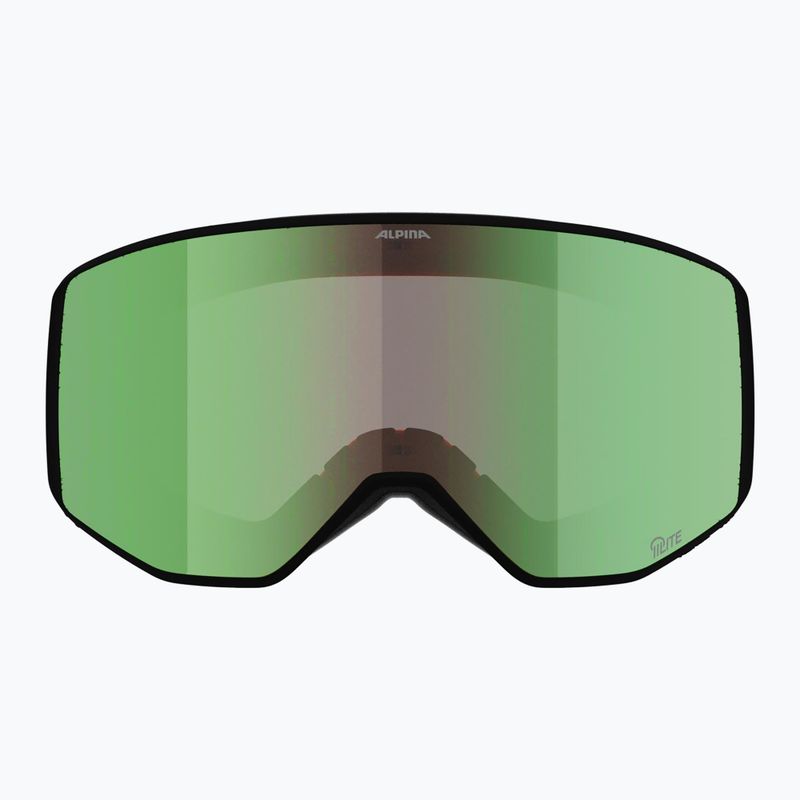 Ochelari de schi Alpina Venet Q-Lite black/green matt 2
