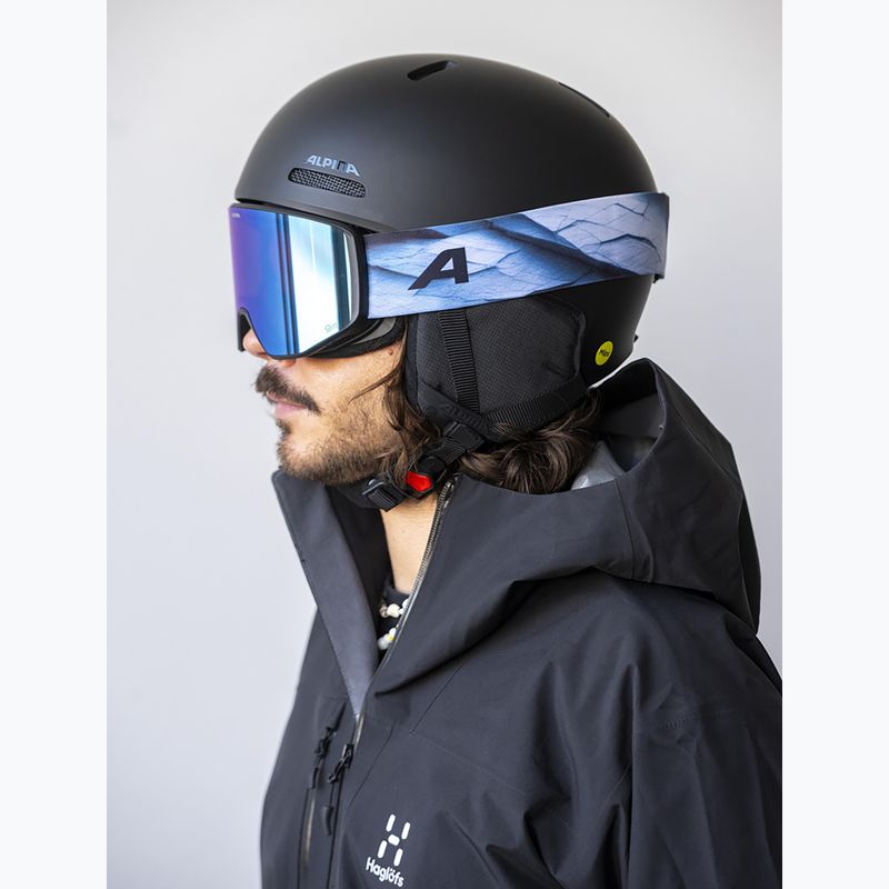 Ochelari de schi Alpina Venet M Q-Lite  black/blue matt 5