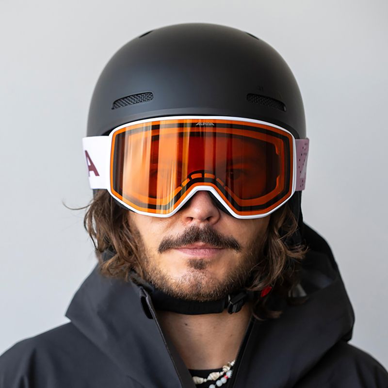 Ochelari de schi Alpina Venet M white/rose matt 8