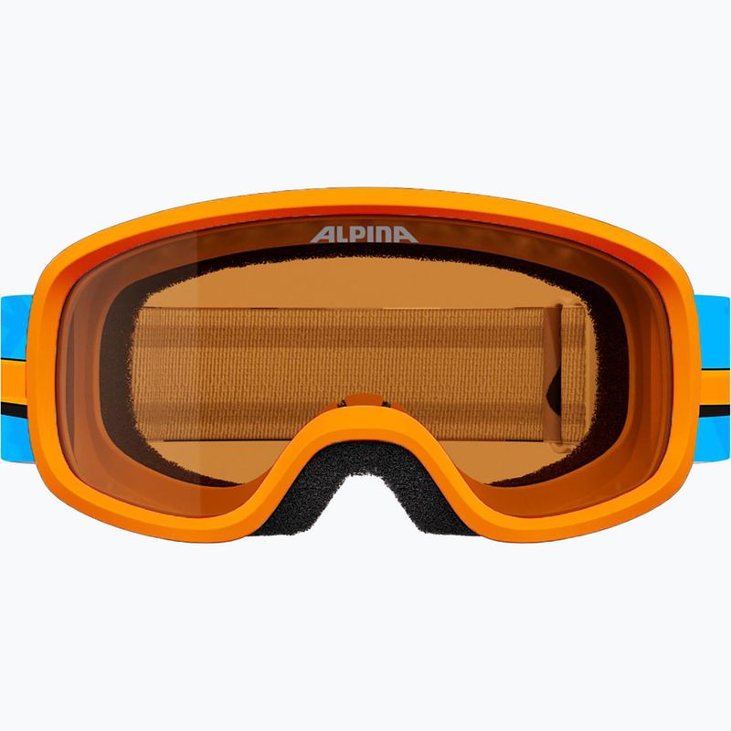 Ochelari de schi pentru copii Alpina Piney 2.0 orange/blue matt 2