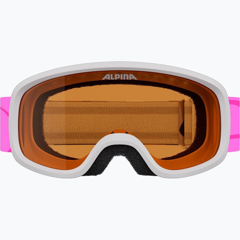 Ochelari de schi pentru copii Alpina Piney 2.0 white/pink matt 2