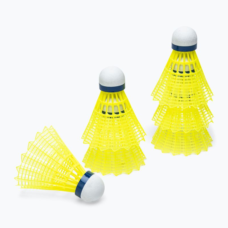 Fluturași de badminton VICTOR Nylon Shuttle 3000 medium 6 buc. yellow 2