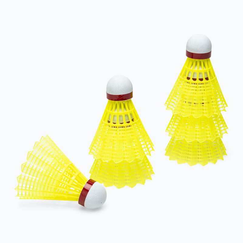 Fluturași de badminton VICTOR Nylon Shuttle 3000 fast 6 buc. yellow 2