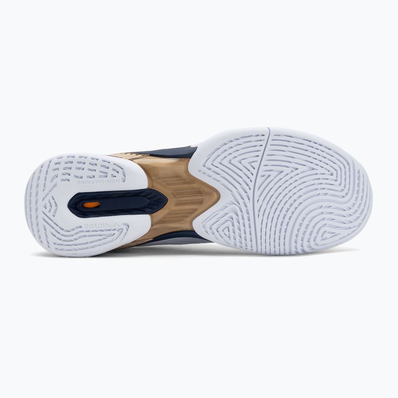 Încălțăminte de badminton pentru bărbați VICTOR A970TD AX bright white/light gold 4