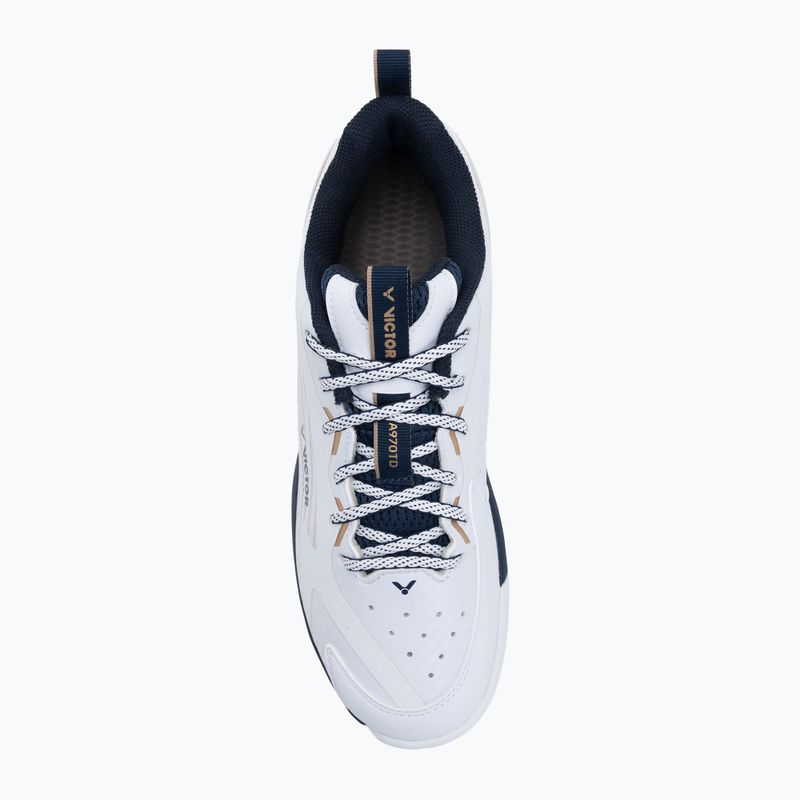 Încălțăminte de badminton pentru bărbați VICTOR A970TD AX bright white/light gold 5