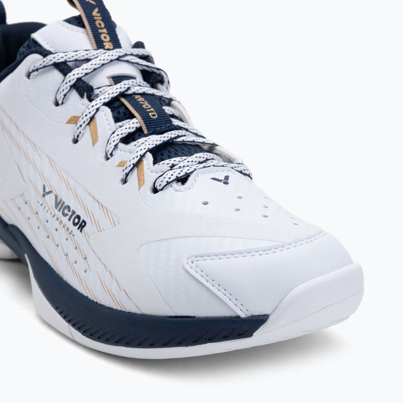 Încălțăminte de badminton pentru bărbați VICTOR A970TD AX bright white/light gold 7