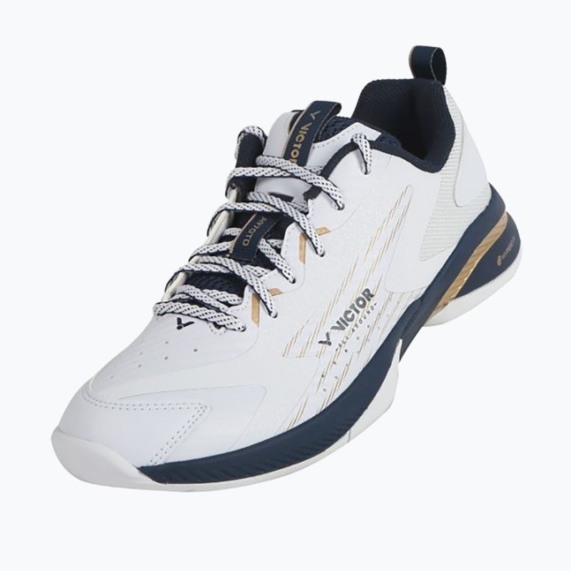 Încălțăminte de badminton pentru bărbați VICTOR A970TD AX bright white/light gold 8