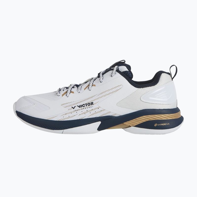Încălțăminte de badminton pentru bărbați VICTOR A970TD AX bright white/light gold 9