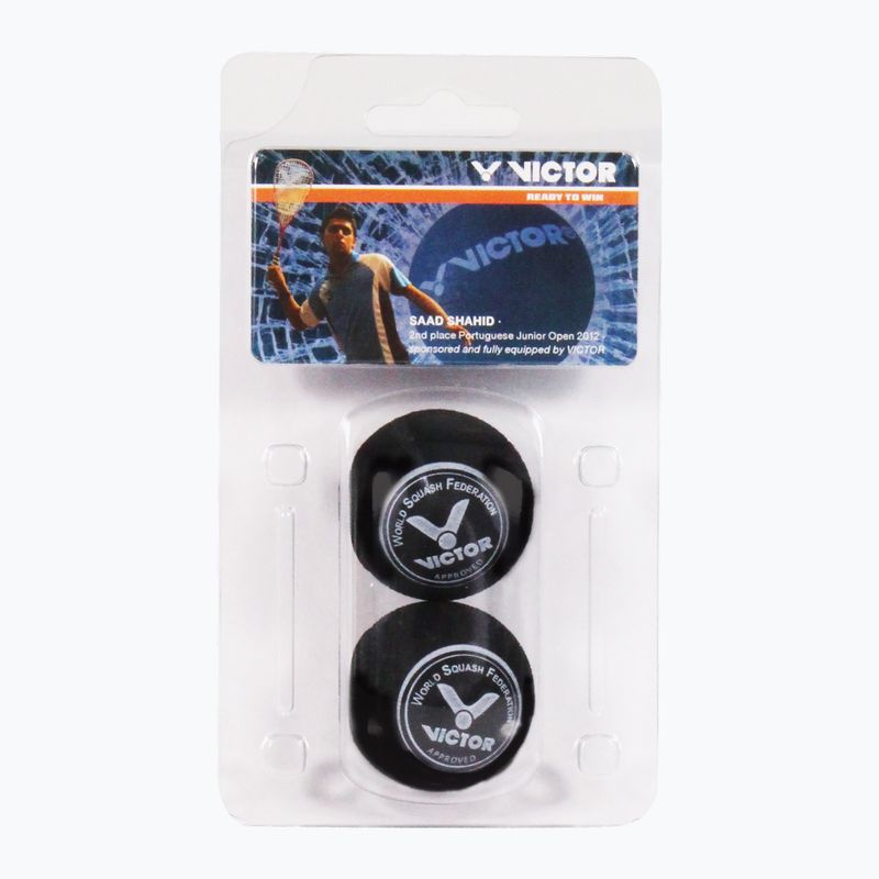 Minge de squash VICTOR Squashball Blue 2 buc. black
