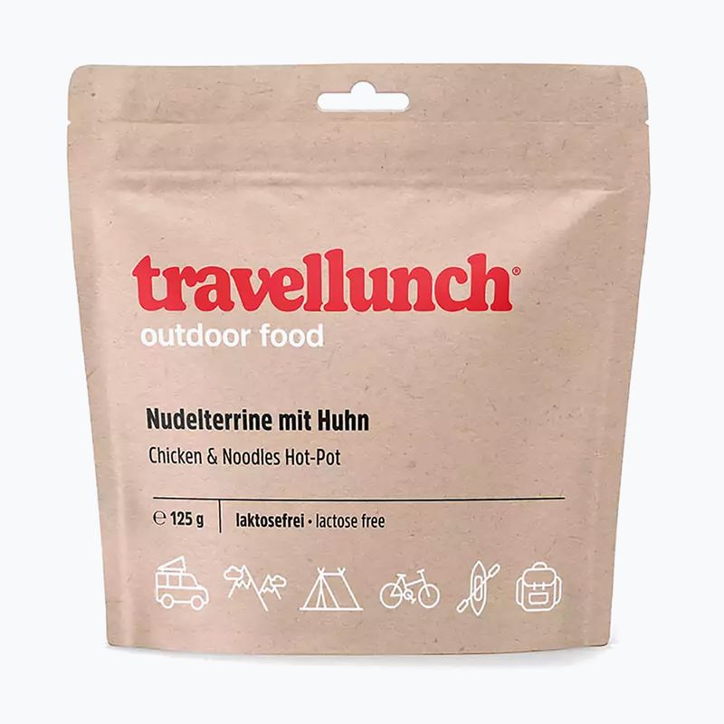 Alimente liofilizate travellunch Makaron z Kurczakiem Hot Pot Bez Laktozy 125 g