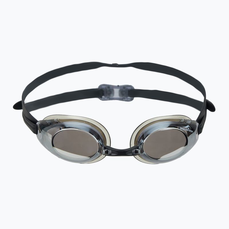 Ochelari de înot aquaFeel Glide Mirrored black/silver 2