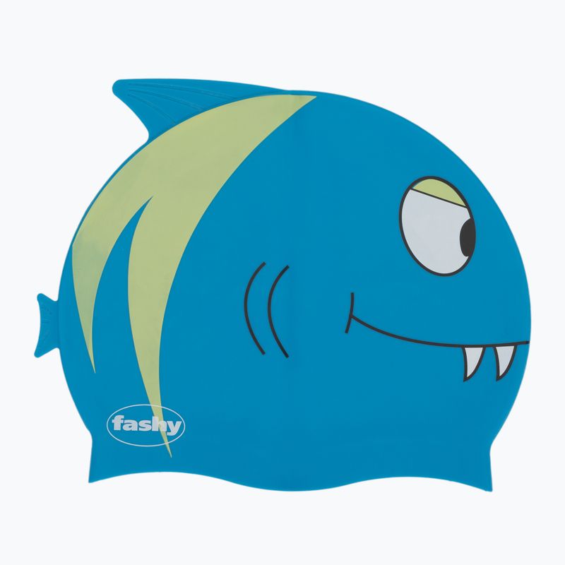 Cască de înot pentru copii Fashy 3048 Printed blue/light blue