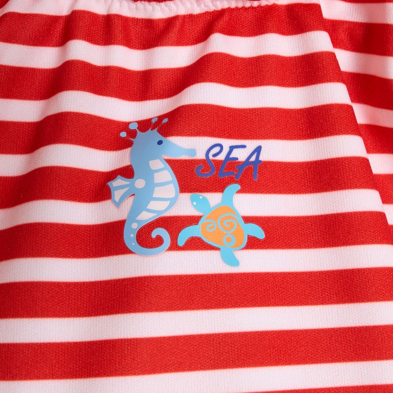 Costum de baie dintr-o piesă pentru copii Fashy 15470 Babies Little Stars z pieluszką multi-color 3