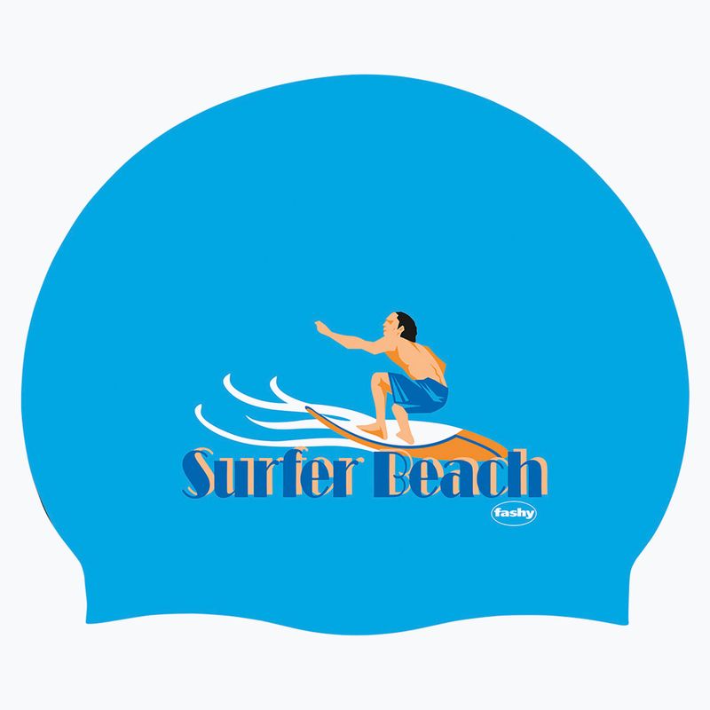Cască de înot pentru copii Fashy 3047 Printed sky blue 2