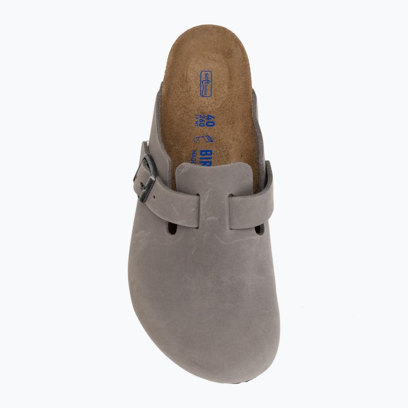 Șlapi BIRKENSTOCK Boston Soft Footbed Oiled Leather Regular iron 5
